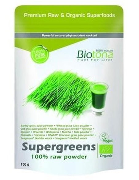 Supergreens Raw Powder de Biotona