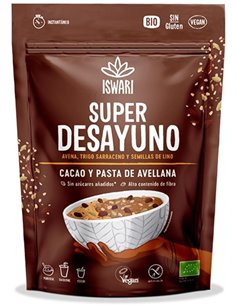 Super Desayuno Cacao Y Avellanas 360Gr. Bio Sg Veg de Iswari