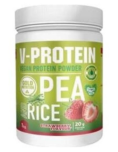 V-Protein Fresa 1Kg.** de Gold Nutrition