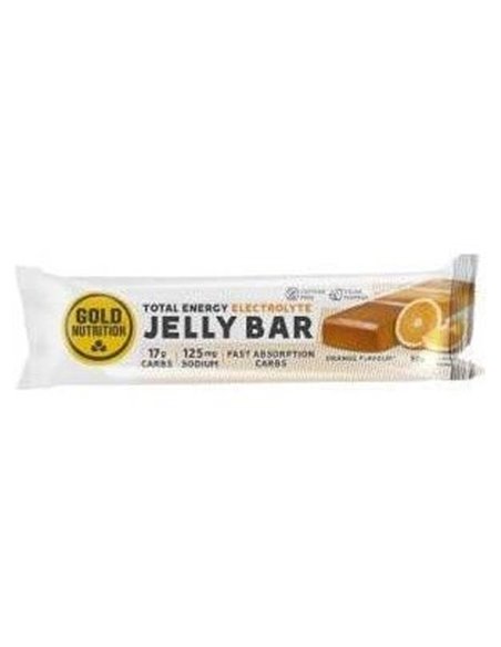 Jelly Bar Total Energy Electrolyte Orange 15Uds. de Gold Nutrition
