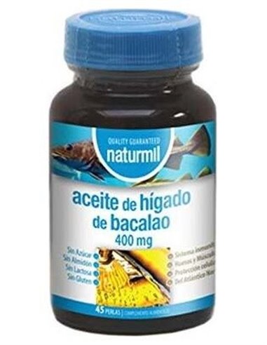 Aceite De Higado De Bacalao 400Mg. 45Perlas de Dietmed