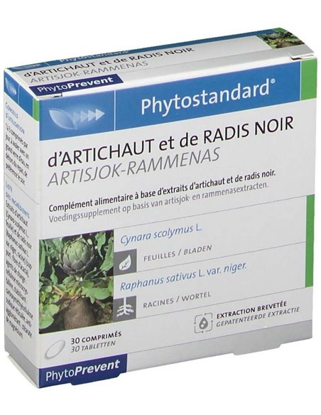 Phytostandard Alcachofa-Rabano Negro 30Comp. de Pileje
