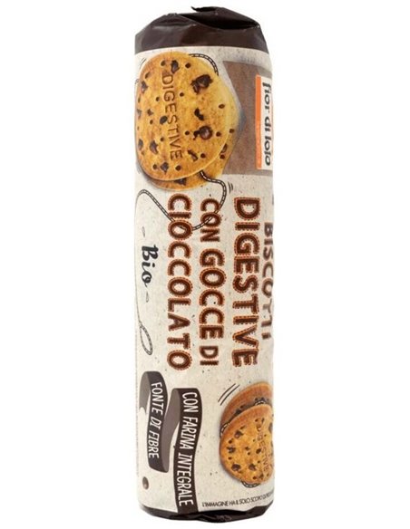 Galletas Digestive Con Chips Choco Tubo 250Gr. Bio de Fior Di Loto