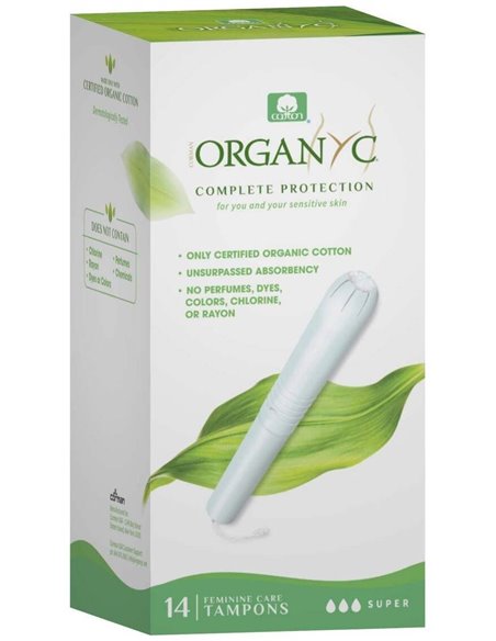 Tampones Super Con Aplicador 14Ud. de Organyc