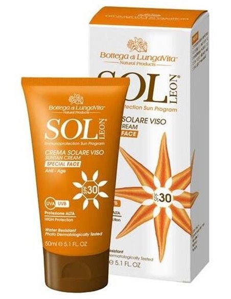 Sol Leon Crema Facial Solar Spf 30 Alta Prot. 50Ml de Bottega Di Lungavita