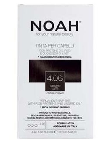 Tinte Capilar Marron Cafe 4.06 140Ml. de Noah