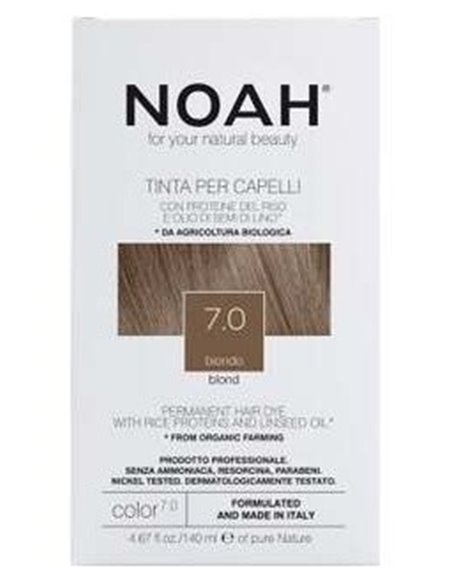 Tinte Capilar Rubio 7.0 140Ml. de Noah