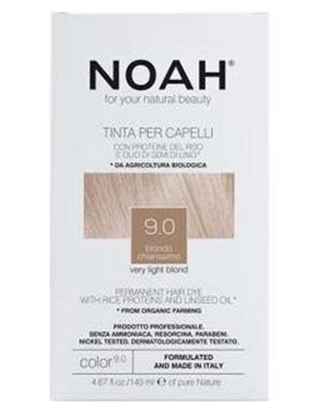 Tinte Capilar Rubio Muy Claro 9.0 140Ml. de Noah