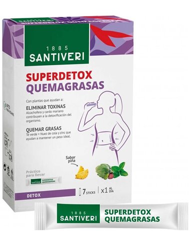 Superdetox Quemagrasas 7Sticks de Santiveri