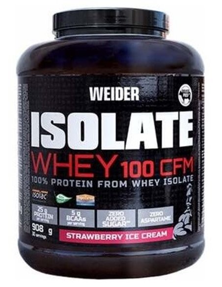 Weider Isolate Whey 100 Cfm Fresa 2Kg. de Weider