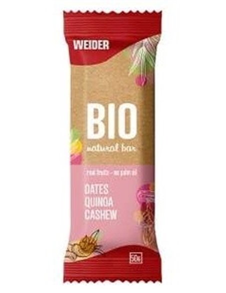 Bio Natural Bar Barritas Datil-Quinoa-Anacardo 20U de Weider