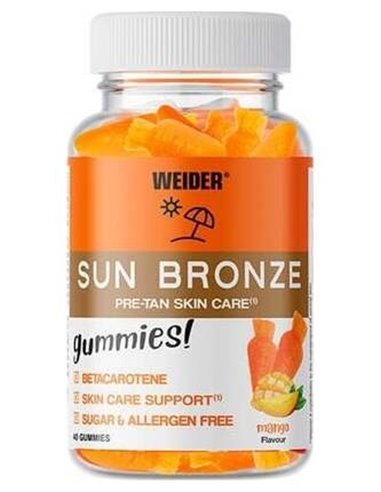Weider Gummy Sun Bronze 40Gummies de Weider