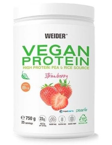 Weider Vegan Protein Fresa 750Gr. de Weider
