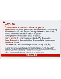 Fitotablet Gayuba 60Comp. de Eladiet