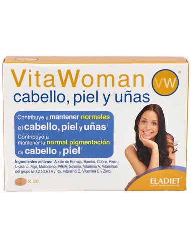 Vita Woman Cabello Piel Y Uñas 30Comp. de Eladiet