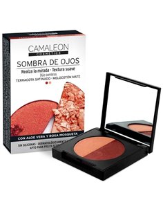 Camaleon Sombra De Ojos Duo  Terracota-Melocoton de Camaleon Cosmetics