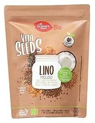 Vitaseeds Lino Molido Con Trigo S. 200Gr. Bio de El Granero