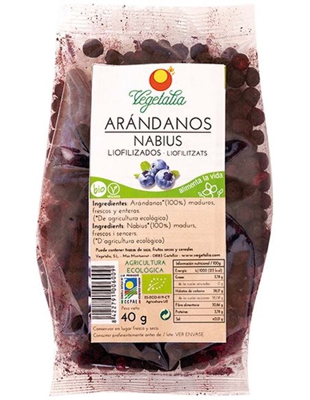 Arandanos Liofilizados 40Gr Bio de Vegetalia