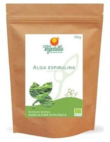Spirulina Algas em Pó 125Gr. Vegetalia Bio