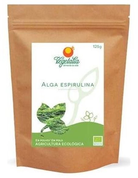 Spirulina Algas em Pó 125Gr. Vegetalia Bio