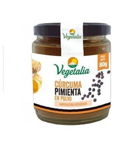 Curcuma+Pimienta Negra Polvo 80Gr. Bio de Vegetalia