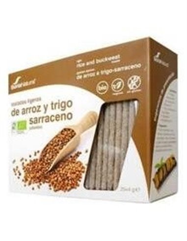 Tostadas De Arroz Integral Y Trigo Sarraceno 90Gr. de Soria Natural
