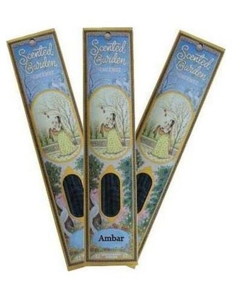 Incienso Stick Ambar 12Uds.  Scented Garden de Radhe Shyam
