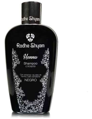 Champu Henna Color Negro 400Ml. de Radhe Shyam
