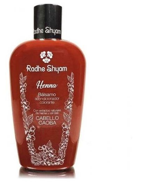 Balsamo Acondicionador Henna Color Caoba 400Ml. de Radhe Shyam