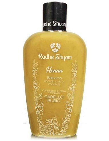 Balsamo Acondicionador Henna Color Rubio 400Ml. de Radhe Shyam
