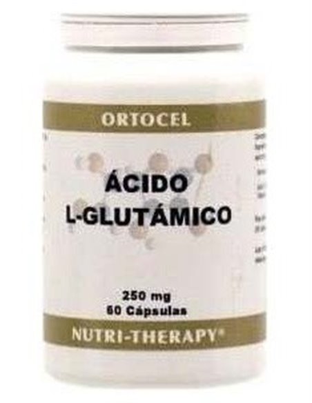 Acido L-Glutamico 250Mg. 60Cap. de Ortocel Nutri-Therapy