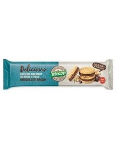 Galleta Deliciosas Rellena Chocolate Negro 150Gr de Biocop