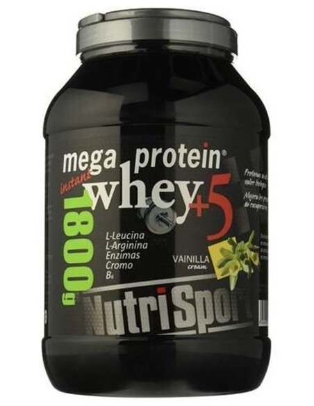 Mega Protein 5 Whey Vainilla 1,8Kg. de Nutrisport