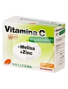 Vallesol Vit.C Melisa Zinc 24 comprimidosMasticable - Valles