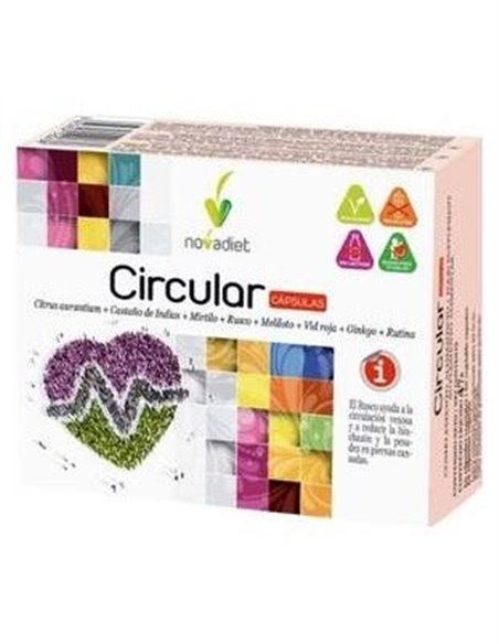 Circular Cápsulas Envase de 60 cápsulas vegetales. de Novadiet