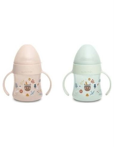 Biberon Entrena Asas Colores Sili +4M 150Ml 1Uni de Suavinex