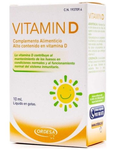 Vitamin D 10Ml. de Ordesa Complementos