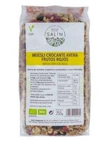 Bio Muesli Crocante De Avena Y Frutos Rojos 250Gr de Eco Salim