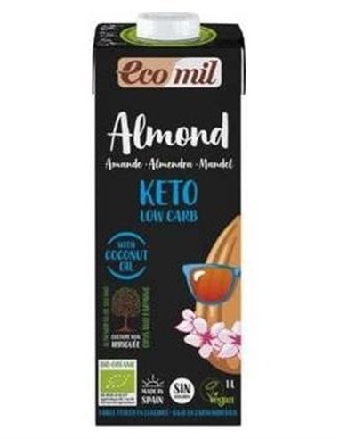 Ecomil Bebida Almendra Nature Keto 1Lt 6Uds. Bio de Almond