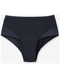 Braguita Menstrual Negra Flujo Moderado 6/Xxl. de Cocoro