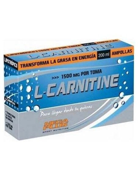 L-Carnitina 1500Mg 20Amp. de Mega Plus