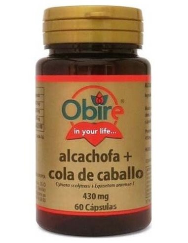 Alcachofa + cola de caballo (ext. seco) 300 mg. 60 capsulas de Obire