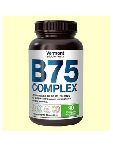B75 Complex 90Vcap. de Vermont Supplements