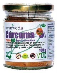 Curcuma Polvo 100 Gramos Bio Ayurveda Autentico