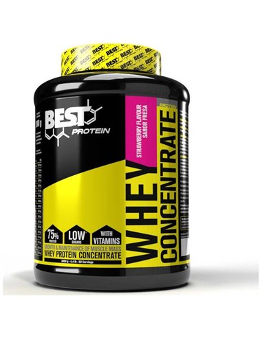 Proteína De Suero Whey Concentrate Fresa 2Kg. de Best Protein
