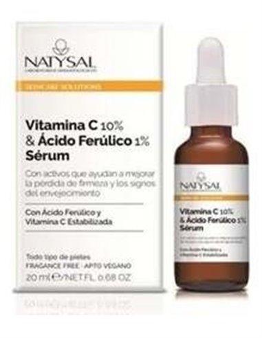 Sérum Vitamina C 10% & Ácido Ferúlico 1% + Phloretin 20 ml. de Natysal