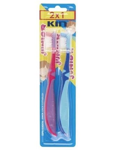 Cepillo Dental Kin Junior 6-12 Años Capuchon 2X1 de Kin