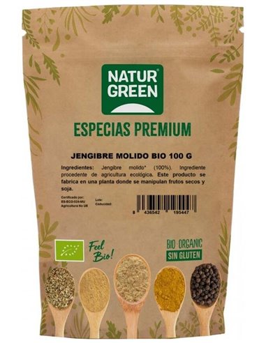 Especia Jengibre Molido Bio 100 G de Naturgreen
