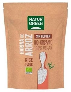 Harina de Arroz Bio sin Gluten 500 G de Naturgreen