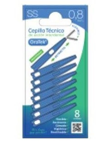 Cepillo Interdental Retractil 0,8Mm 8Ud. de Oratek